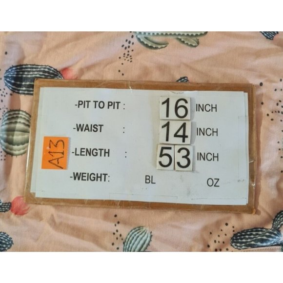 TICKLED TEAL Pink Cactus Print Maxi Fit & Flare Dress Women Size S  . A13P - Picture 4 of 4